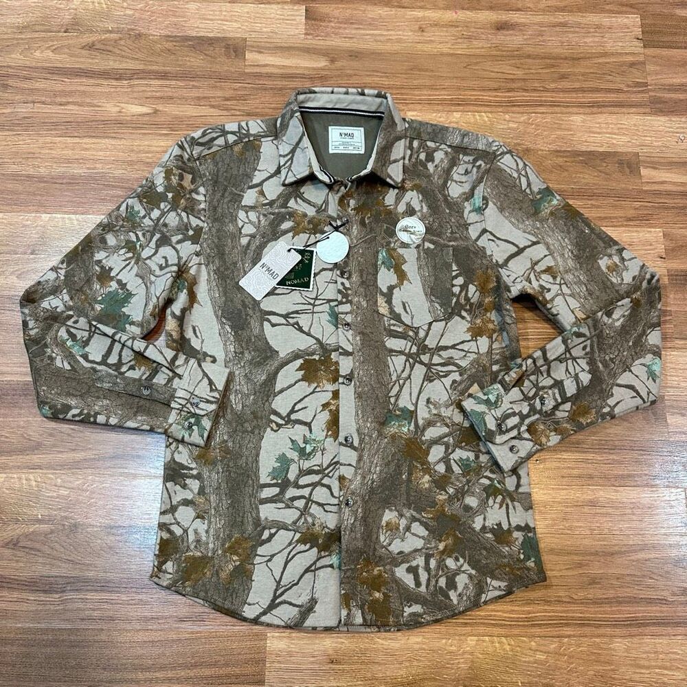 Nomad Outdoors Long Sleeve Button Up Hunting Shirt Camouflage | Men Size Medium